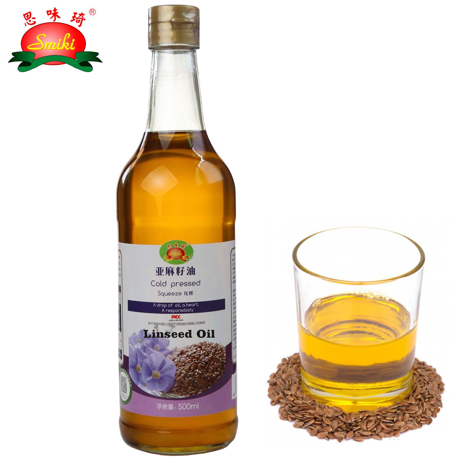 Flaxseed Oil 500ml SMIKI牌